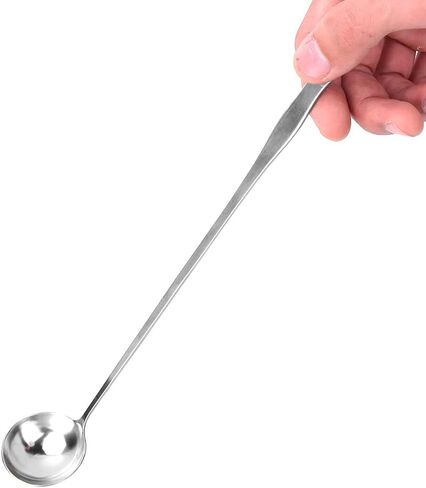Haofy Mixing Spoon Stainless Steel Long Handle Stirring Spoon Wax Melting Wax Soap Base Stirring Candle Making Supplies for Candle Reusable Multifunctional Design 2 (#2) in Saudi Arabia