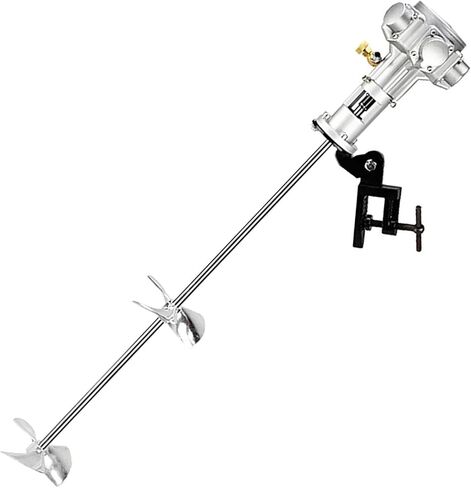 50 Gallon Pneumatic Bracket Mixer, 1/2HP Stainless Steel Automatic Paint Stirring Machine,Tank Barrel Clip Bracket Air Agitator Paint Mix Tool,Simple Operation in Saudi Arabia