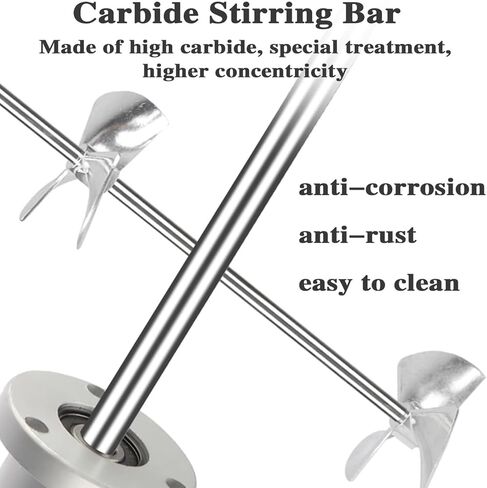 50 Gallon Pneumatic Bracket Mixer, 1/2HP Stainless Steel Automatic Paint Stirring Machine,Tank Barrel Clip Bracket Air Agitator Paint Mix Tool,Simple Operation in Saudi Arabia