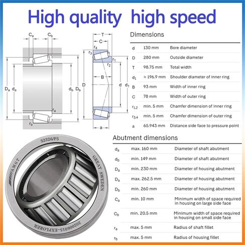 1Pcs Bearing 32326 31330 Tapering Bearing(32326) in Saudi Arabia