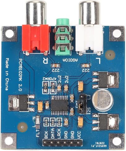 DAC Decoder Board I2S INPUT 32BIT 384K DECODER MODULE مع إخراج سماعة رأس 3.5 مم للاصطاعف DAC DAC DICDER ​​BOARDDAC MODULEI2S DAC DICDER ​​MODULEDAC Decoder in Saudi Arabia