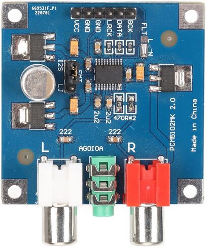 DAC Decoder Board I2S INPUT 32BIT 384K DECODER MODULE مع إخراج سماعة رأس 3.5 مم للاصطاعف DAC DAC DICDER ​​BOARDDAC MODULEI2S DAC DICDER ​​MODULEDAC Decoder in Saudi Arabia