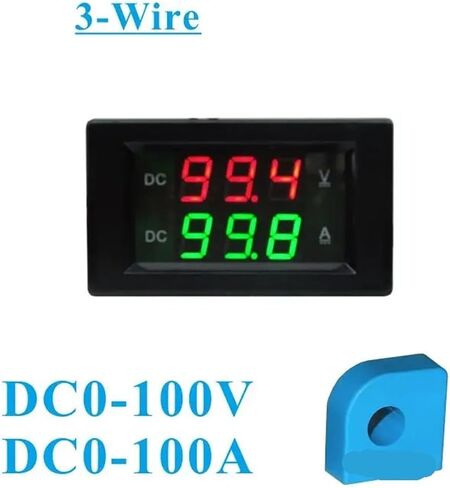 1pcs 100a 0.39 بوصة LED Digital Voltmeter DC 3 سلك in Saudi Arabia
