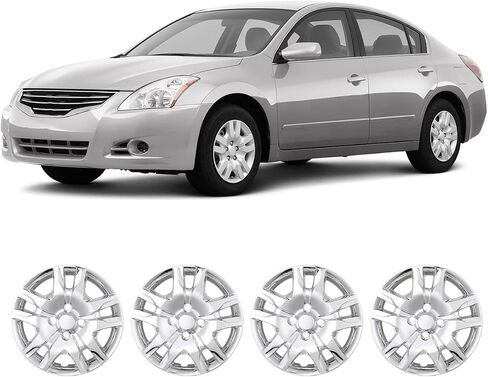 WolfX 16 Inch Hubcaps Set of 4 Wheel Rim Cover for Nissan Sentra 2007-2012 (Only Fit for Steel Hub) PP Material Wheel Rim Hub Cap Replacement, W5135-Lacquer in Kuwait