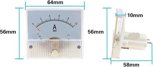 1PCS 85C1 DC Voltmeter 64mm x 56mm x 60mm(150A) in Saudi Arabia