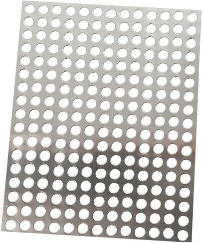 304 Stainless Steel Perforated Sheet, 50/55/57/60/65/70cm Wide Metal Mesh Plate, Decorative Screen with 8mm Hole Diameter, Durable Perforated Sheet for DIY Projects in Saudi Arabia
