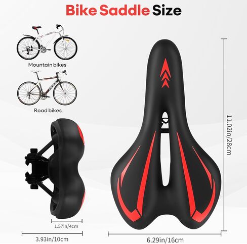 MSDADA ROAD BIKE SEAT SACED BIKE SADDLE - SOFT CUSHION PATDED PCYCLE PCYCLE PACKED FOR REFIER in Kuwait