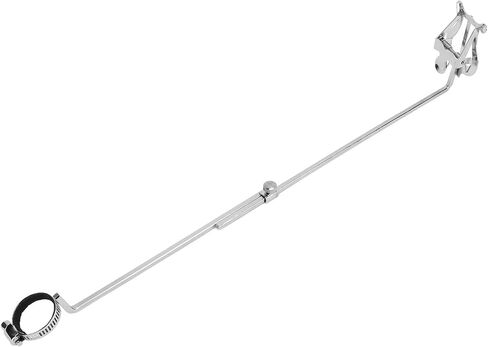 Walfront Flute Sheet Music Music Music Music Stand With Clamp مع مشبك قابل للتعديل للمبتدئين والمهنيين لممارسة الفلوت ببروفة الأداء in Saudi Arabia