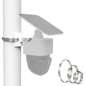 Pole Mounting Bracket for Eufy Security SoloCam S340, Solar Panel Security Camera (1Pack,White)