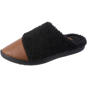 Isotoner Women's Clog Slipper: Indoor/Outdoor, Non-Slip, Memory Foam, Vegan Leather, Machine Washable