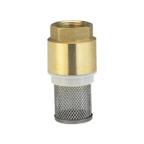Foot Valve, Check Valve, Brass Vertical Check Valve with Filter for Connection to Pump-DN25-1"