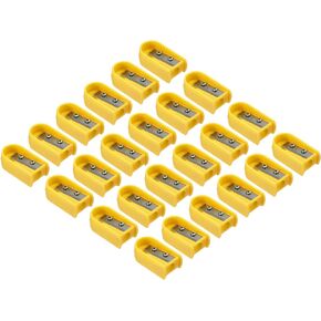 PATIKIL Pencil Sharpeners, 24 Pack Plastic Manual Pencil Sharpener Bulk Single Hole Pencil Sharpeners for Office Classroom Art Painting, Blue