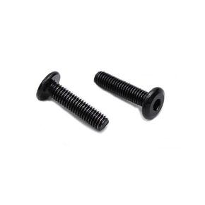 12Pcs M6 x 40mm Full Thread, Flat Head Hex Socket Bolt Screw, 304 Stainless Steel Black Zinc Plated, Black Oxide with Hex Key