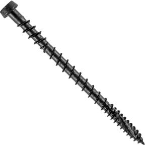 Jake Sales #10 x 2-3/4" Gray Colored Composite Decking Wood Screw with Torx/Star Drive Head - Exterior Coated - ACQ Lumber Compatible -1 Pound ~75 Screws