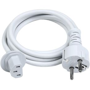 WESAPPINC Replacement Europe EU Plug Extension Cable for Apple iMac G5 20" 21.5' 24" 27" Power Supply Cord fit for 2002-2011