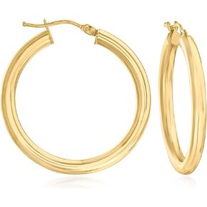 Ross-Simons Italian 18kt Yellow Gold Hoop Earrings