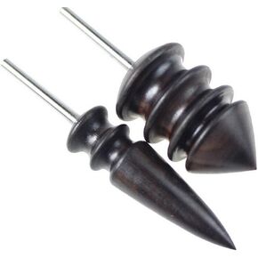 Pointed Tip Leather Burnishing Tool,Leather Edge Burnisher Leather Slicker Tool Set Burnishing Wheel of Leathercraft Supplies by INNETOC