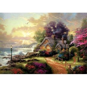 ABEUTY DIY Paint by Numbers for Adults Beginner,Forest Garden Wave 16x20 inches Number Painting Home Decoration Crafts (No Frame)