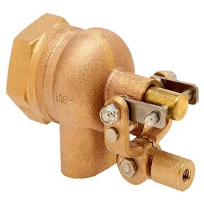 R605T-1-1/2 R605T High Turbo Series Bob Red Brass Float Valve, 1-1/2" NPT Female Inlet x Free Flow Outlet, 180 gpm at 85 psi Pressure