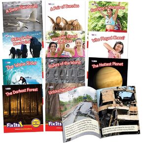 Junior Learning Decodable Readers Fix Its Suffixes Non-Fiction Phase 6, Covers Most Common suffixes and Prefix -un, Learn to Read, Easy decodable Texts, with 12 Books, for Ages 6+, Grade 1, Medium