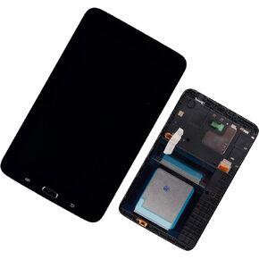 LCD Display Compatible with Samsung Galaxy Tab 3 Lite 7.0 SM-T110 7.0" LCD Touch Screen Display Assembly （Black with Frame）+Tools