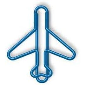 Jet Airplane Paperclips - Blue