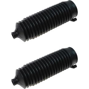 TRQ Rack & Pinion Inner Tie Rod Steering Bellow Boot Pair Compatible with Chevy GMC Cadillac