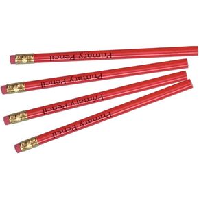 Charles Leonard Primary/Elementary School Pencil with Eraser, 13/32 Inch Fat Barrel, Black, 12/box (65505)
