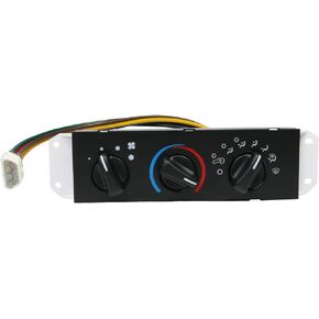 HVAC A/C Heater Control Panel with Blower Motor Switch for 1999-2004 Jeep Wrangler TJ Replace# 55037473AB, BL101, HS-373