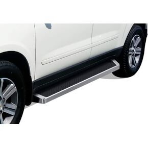 لوحات تشغيل APS (قضبان Nerf ذات خطوات جانبية) متوافقة مع Chevy Traverse 2007-2017 وBuick Enclave 2007-2009 (باستثناء Denali) (مطلية بمسحوق أسود 6 بوصات)