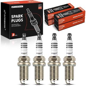 A-Premium 4PCS Iridium Platinum Spark Plugs Compatible with Acura CSX 2006-2011 2.0L, TSX 2004-2008 2.4L & Honda Accord 2003-2007 2.4L, Civic 2002-2005 2.0L, Fit 2007-2014 1.5L