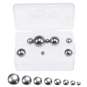 uxcell 8pcs 8 Size Bearing Balls Assortment 440C Stainless Steel 3/4" 5/8" 9/16" 1/2" 7/16" 3/8" 5/16" 1/4" with Storage Box