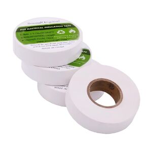 شريط كهربائي UL/CSA أبيض 3/4 بوصة × 60 قدم، 4 عبوات مقاومة للماء ومثبطات اللهب للاستخدام الداخلي والخارجي ومقاومة درجات الحرارة العالية (60 قدم أبيض)