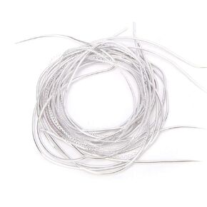 French Metal Wire, Embroidery Material Round Smooth Copper Hand Embroidery Fine Metallic Wire for Embroidery Beading Jewelry Making(Silver)