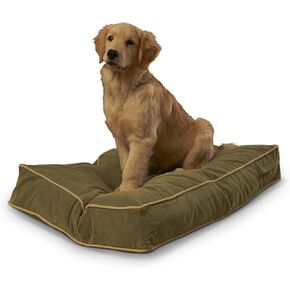 South Pine Porch Buddy Rectangle Pillow Style Dog Bed, Cocoa, Extra Small (24" x 18")
