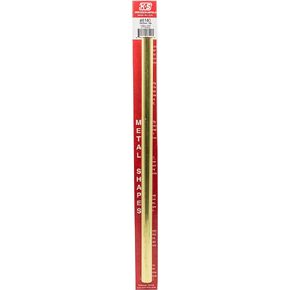 K&S 8135 Round Brass Tube, 3/8" OD x 0.014" Wall x 12" Long, 1 Tube, Made in USA