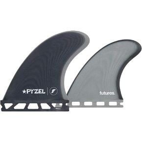 Future Fins Pyzel Padillac Fiberglass Quad-Fin Set Blue-Grey