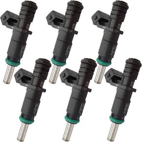 Pack of 6Pcs 7531634 13537531634 Fuel Injectors 4 Holes Enigne Fuel Spray Nozzle For B-M-W 128i 328i X3 X 5 Z4 525i 2.0L 2.5L 3.0L 2006 2007 2008 2009 2010 2011 2012