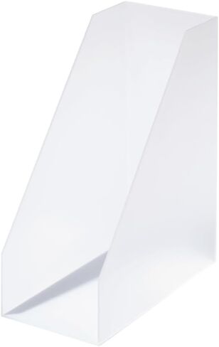 Like-it MX-29، مبرد مجلة واسع، حقيبة تخزين، صندوق ملفات، عريض، العرض 5.1 × العمق 10.0 × الارتفاع 12.0 بوصة (13 × 25.3 × 30.7 سم)، صنع في اليابان، تخزين سطح الطاولة، تخزين قائم in Kuwait