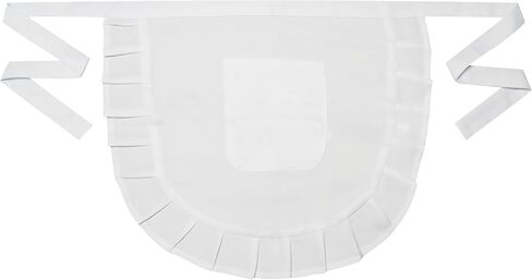 Girls Cosplay Waist Apron With Pocket Tight Costume, White Half Apron Kitchen Party Favors in Saudi Arabia