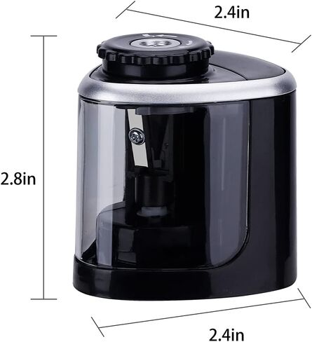 Fully Automatic Electric Portable Variable Mode Pencil Sharpener, Suitable for Children/Adults, Suitable for Pencils (6-8mm)/ School/Classroom/Office/Home in Saudi Arabia