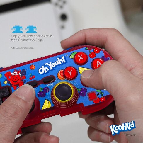 Hyperkin Limited Edition Official Kool-Aid Pixel Art Bluetooth Controller - Officially Licensed - For Nintendo Switch®, PC, Mac®, Android®, iOS® (Oh Yeah) in Saudi Arabia