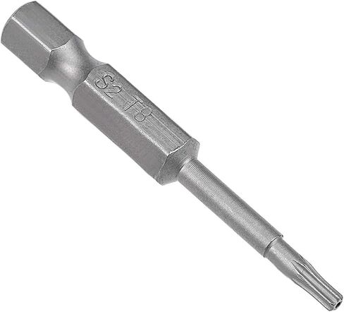 uxcell 5 Pcs T8 Magnetic Torx Screwdriver Bits, 1/4 Inch Hex Shank 2-inch Length S2 Security Tamper Proof Screw Driver Kit Tools in Saudi Arabia