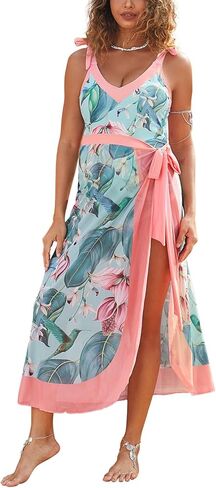 Bhome Maternity Swimsuit One Piece with Cover Up V Neck Maternity Bathing Suit Sets Pregnant Swimwear in Saudi Arabia