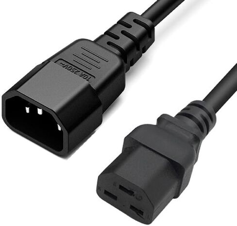 سلك تمديد طاقة الكمبيوتر عالي التحمل للخوادم وأجهزة الكمبيوتر IEC-320-C14 إلى IEC-320-C21، C14 إلى C21 كابل تمديد الطاقة 110-250 فولت، 16 أمبير (C14 إلى C21 1.8 متر/6 قدم) in Kuwait