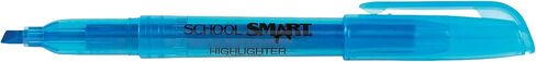 School Smart Non Toxic Chisel Tip Highlighters - Pack of 12 - Blue in Saudi Arabia