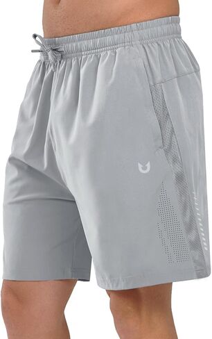 NORTHYARD Men's Athletic Running Shorts 7 Inch Quick Dry Lightweight Workout Gym Training Outdoor Sports Shorts in Kuwait