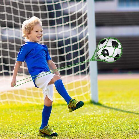 PATIKIL Solo Soccer Training Ball Net Football Kick Practice Bungee Juggling Net Soccer Training Equipment in Kuwait