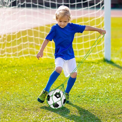 PATIKIL Solo Soccer Training Ball Net Football Kick Practice Bungee Juggling Net Soccer Training Equipment in Kuwait