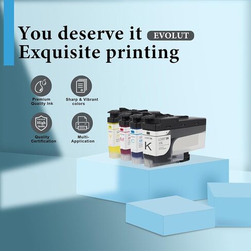 خراطيش حبر LC3037 فائقة الإنتاجية (5 عبوات، 2BK/1C/1M/1Y) - مجموعة خرطوشة حبر LC3037 XXL متوافقة مع Eout لاستبدال طابعة Brother LC3037 Ink MFC-J5845DW MFC-J5945DW، LC3037XXL in Kuwait